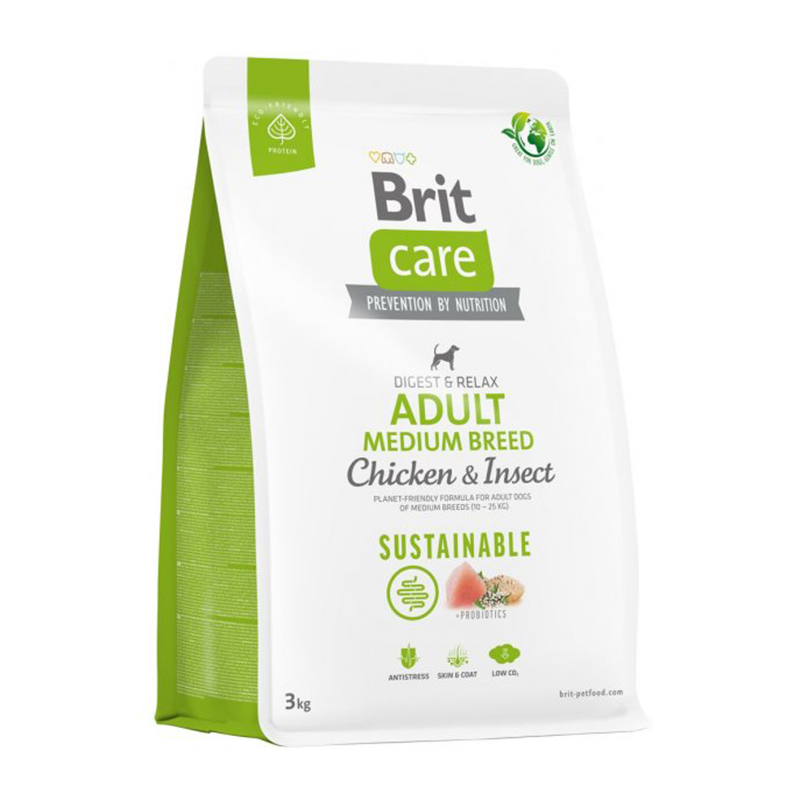 Brit Care Dog Chicken & Insect Adult Medium Breed x 3 kg