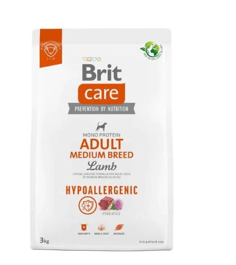 Brit Care Adult Medium Breed Lamb & Rice - Adulto - Raza mediana - Cordero y arroz