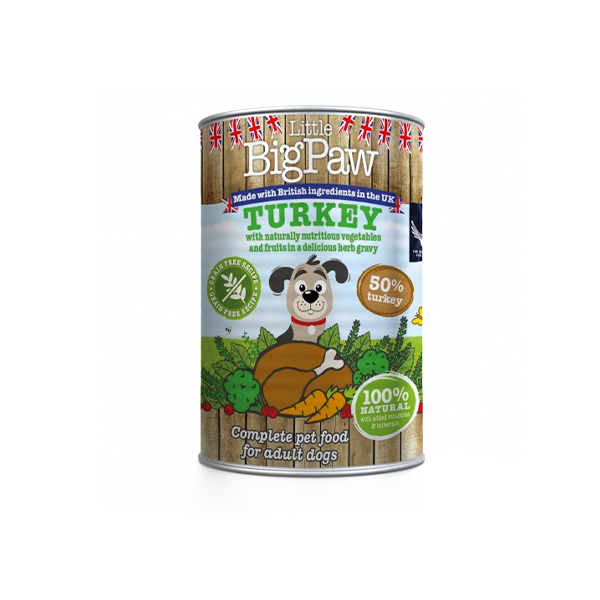 Little Big Paw  Pavo – cranberries brocoli 390 GR