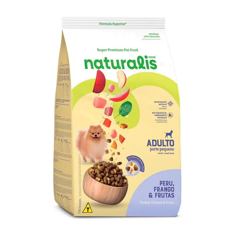 Naturalis Adulto Raza Pequeña Pollo, Pavo y Frutas 2,5 kg