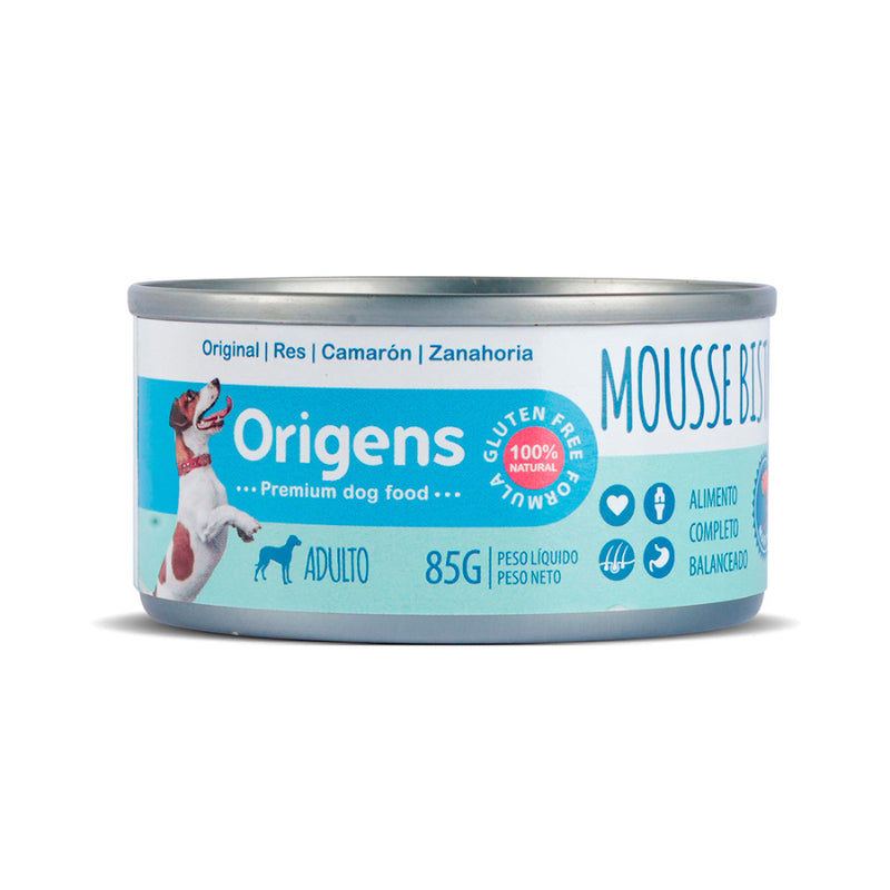 Origens Mouse bistro marino res, camarón, zanahoria adulto – 85 gr