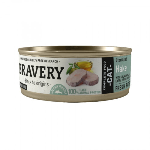 Bravery Hake Sterilized Cat Wet Food x 70 Gr
