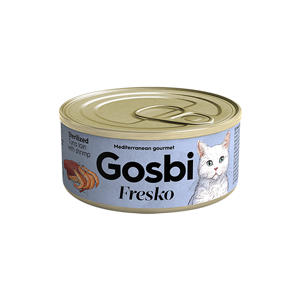 Gosbi Fresko Cat Sterilized Tuna Loin With Shrimp x 70gr