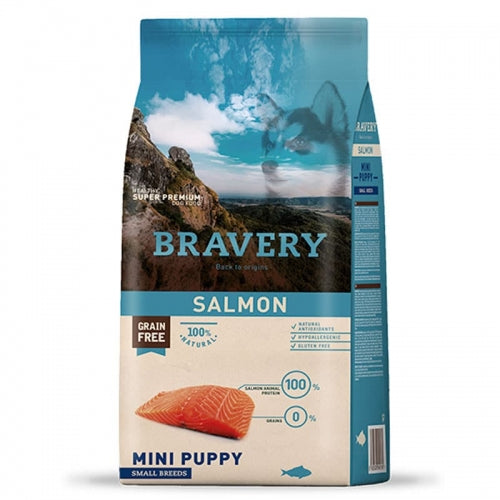 Bravery Salmon Mini Puppy Small Breeds x 2 Kg