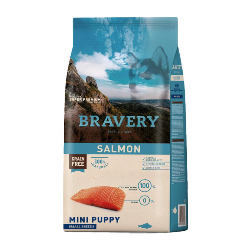 Bravery Salmon Mini Puppy Small Breeds x 7 Kg