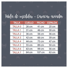 Coshupet - Casaca Aviador Azul Talla 1