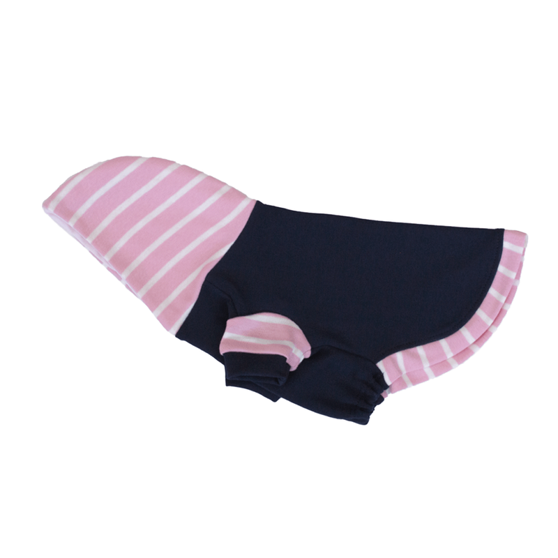 Hot Dogz - Baby Pink Stripes Hoodie Talla XS
