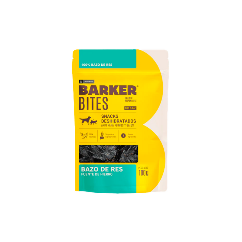 Barker Bites (Perro/Gato) Bazo de res deshidratado x 100gr