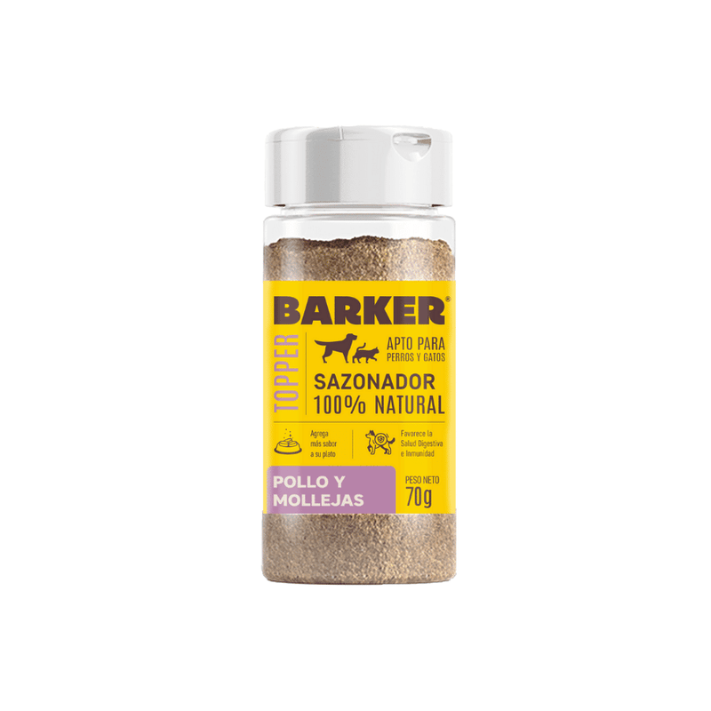 Sazonador Barker Pollo y Mollejas -  Suplemento Nutricional  (70 g)