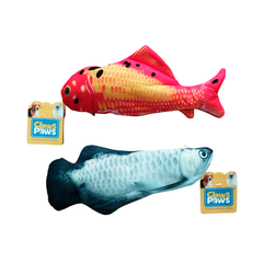 Claws & Paws Juguete Pescado Interactivo x 25 Cms. - Unidad Surtido