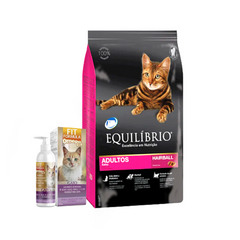 Pack Equilibrio Adult Cats All Breeds x 1.5kg + Fit Fórmula Omega 3 Y 6 Gato 125 Ml
