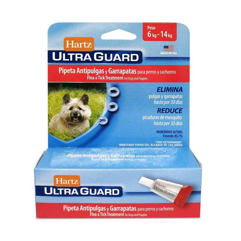 Hartz Ultraguard Dog 6 - 14 kg -Caja x 1 pipeta