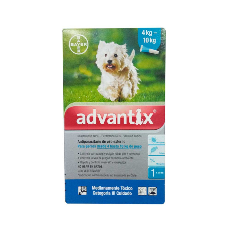 Advantix – Pipeta Antipulgas Perros 4 - 10 kg