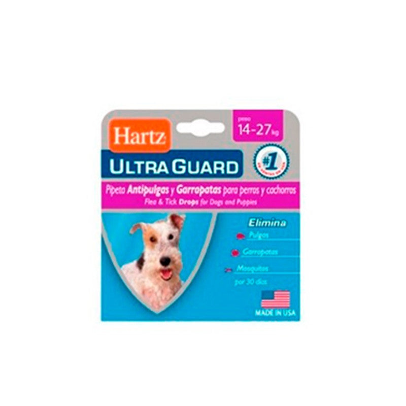 Hartz Ultraguard Dog 14 - 28 kg - Caja x 1 pipeta