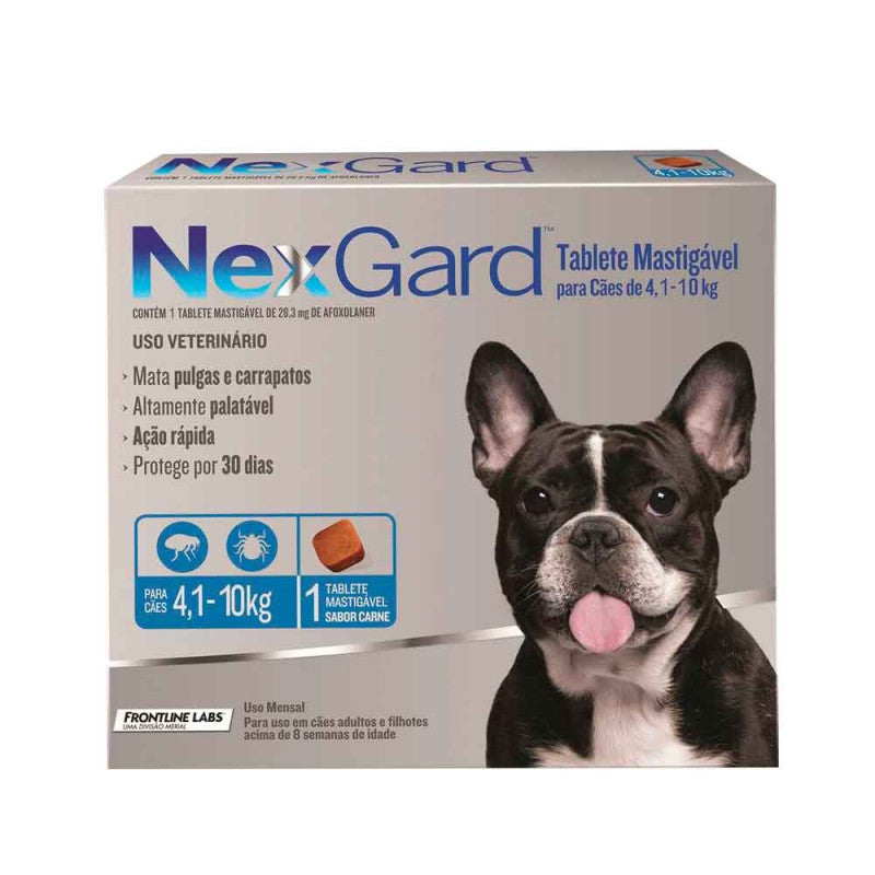 Nexgard Caninos de 4.1kg a 10kg 28.3mg